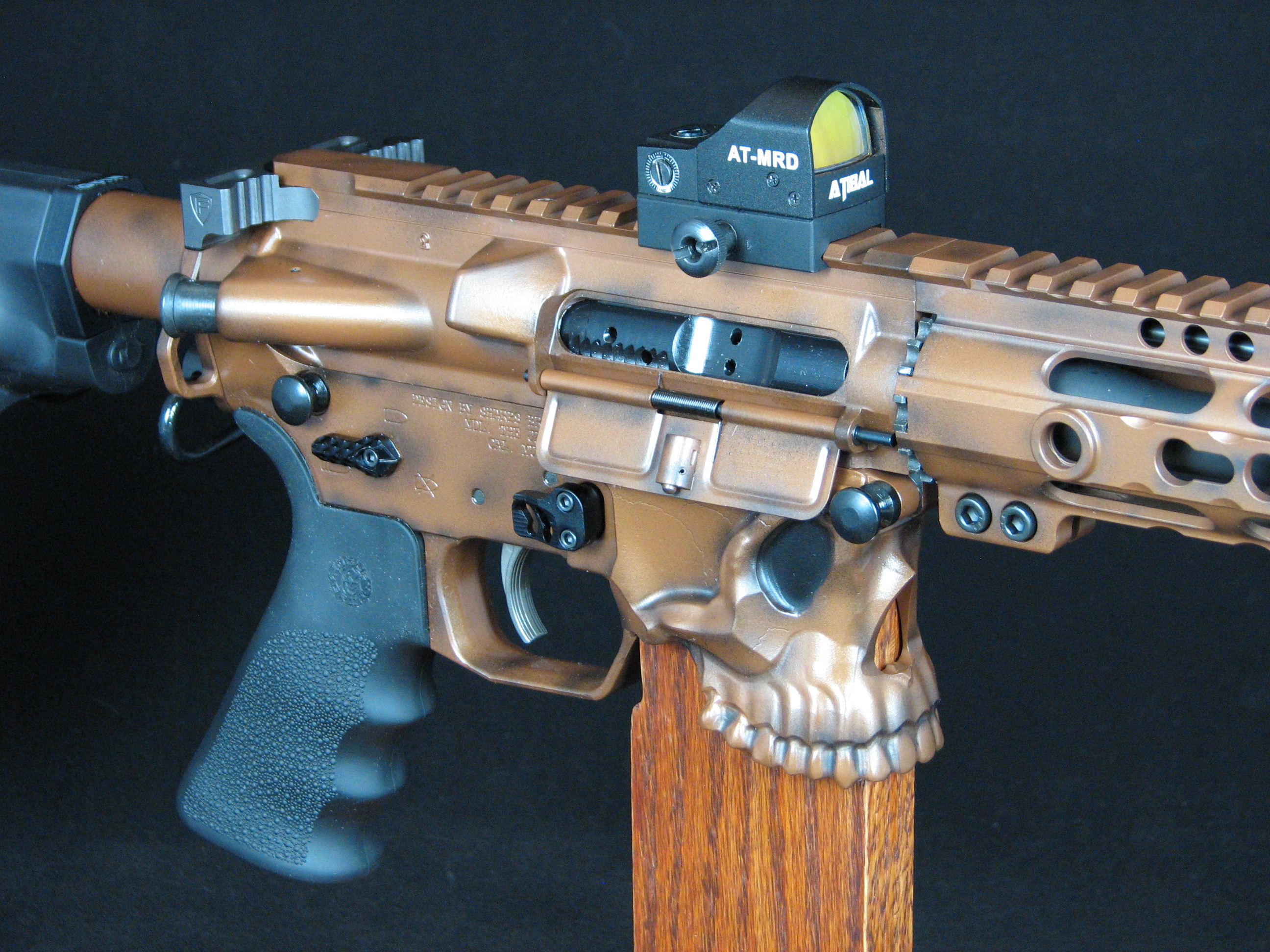 Custom AR-15 5.56 Pistol * Copper DuraCoat Finish with Dusted Black Accents...